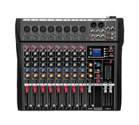 6/8/12 Channel Professional Audio Mixer Computer Stage Recording USB Sound Card Bluetooth DJ Controller Mixer Digital Consoles(8 channel)