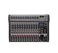 6/8/12 Channel Professional Audio Mixer Computer Stage Recording USB Sound Card Bluetooth DJ Controller Mixer Digital Consoles(12 channel)