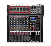 6/8/12 Channels Dj Controller Mixer Audio Sound Mixing Table Card Professional Pc Digital Consoles Interface Console Pro Equipment(6 Channel)