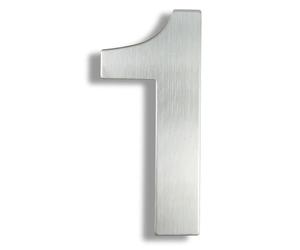 6/8/12 Inch Floating House Numbers Modern Metal Stainless Steel Door Number Silver/Black Mailbox Address Sign with Screws, for Wall Decor Apartment Garden Yard Hotel Cafe Office Street(Silver 1,6In)