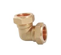 6 8 9.52 10 12 14 15 16 18 20 22 25 28mm Compression Union Tube Elbow 90 Degree Brass Pipe Fitting(6mm)