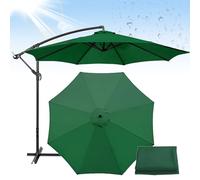 6/8 Arms Parasol Canopy Replacement for 200cm/270cm/300cm Outdoor UmbrellaDark Green Fabric Cover for Garden Patio Beach Pool Market Table (3.0m/118in)
