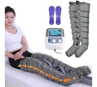 6/8 Cavity Pressotherapy Air Compression Full Body Massager, Lymphatic Drainage Massager Legs, Electric Circulation Improve Pain Waist Arm, Leg Massagers for Pain and Circulation (8 Cavity, 2legs)