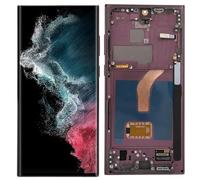 6.8 OLED for S22 Ultra, LED LCD Display Touch Screen Digitizer Assembly S22ultra 5G SM S908B, LCD Screen Replacement with Frame, EU International Version