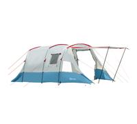 Outsunny 6-8 Person Tunnel Tent, Two-room Camping Tent with Carry Bag, Blue