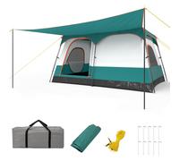 6-8 Person Waterproof Camping Tent with Porch 380 x 260 x 190 cm