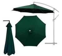 6/8 Ribs Umbrella Replacement Canopy 200 230 270 300cm, UV Protective Waterproof Polyester Fabric Outdoor Shade Canopy Cover, Umbrella Top Replacement Cloth For Patio Garden Market(Green,3M/8Ribs)