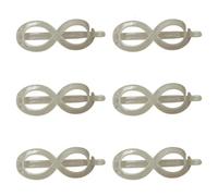 [6 ] 8-shape Flat Claw Clips Women, Flat Hair Clips For Thick Hair & Thin Hair, Hair Barrettes For Women Fine Hair, French Barrette Hair Clips, Hair Accessories For Women, French Twist Hair Clip