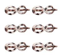 [6 ] 8-shape Flat Claw Clips Women, Flat Hair Clips For Thick Hair & Thin Hair, Hair Barrettes For Women Fine Hair, French Barrette Hair Clips, Hair Accessories For Women, French Twist Hair Clip