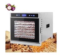 6/8 Trays Commercial Food 35°C-75°C Small Freeze Dryer Machine for Home/Commercial, Visible Window,LED Panel,Drying Fruit,Meat and Vegetables (Color : 8 -Silver)