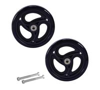 6”/ 8”wheelchair Front Wheel, Solid PVC Walker Wheel Replacement, Universal Wheelchair Replacement Casters Accessories(8in/20cm)