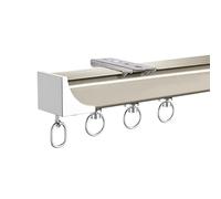 6.8m Curtain Track Easy Installation Wall Ceiling Mount Champagne Finish Ideal for Home Décor 1.4m Length Versatile and Stylish Design