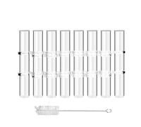 6/8pcs Flower Vases Bottle Test Tube Vase Decorative Hydroponics Terrarium Flower Pots Table Top