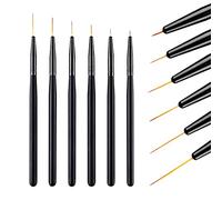 6/9/12/15/18/24mm Nail Art Liner Brushes Extra Long Fine Pen Set, LEA-SHALL