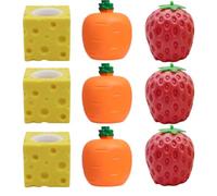 6/9/12 Easter Basket Essentials, 2026 New Pop Up Carrot Bunny, Handmade Easter Rabbit, Squishes Carrot Rabbit Funny Novelty Toy, Pop Up Toy for Easter Basket Stuffers (Multi-9pcs)