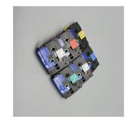 6/9/12mm 231 TZ-White-Label Tape 221 211 Laminated Tape 631 431 531 Labeling Ribbon Compatible For Brother PT-H110 Label Maker printer parts(Black on Blue)