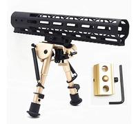 6,9'' Harris Bipod Tactical Rifle Accessories Stabilzer Heavy Duty Swivel Pivot with 20mm Adapter Rose Gold