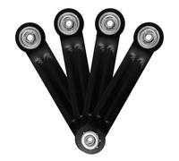 6.9 Inches Glider Bearing Arm Bracket 4Pcs, 5.5 Inches Centers, Black