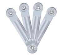 6.9 Inches Glider Bearing Arm Bracket 4Pcs, 5.5 Inches Centers, Silver