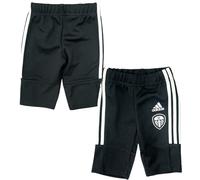 (6-9 Months) Leeds United Baby Trousers adidas Football Black Pants - New