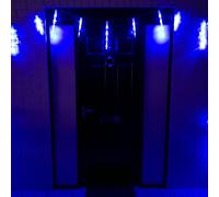 6.9m White to Blue LED Colour Changing Icicle Lights Christmas Decoration Samuel Alexander Blue One Size