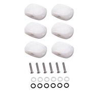 6 Acrylic Guitar Tuning Pegs Tuners Machine Heads Buttons White Pearl