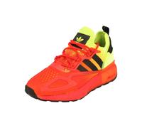 adidas Originals ZX 2K Boost Junior Running Trainers Sneakers (UK 6 US 6.5 EU 39 1/3, Yellow White red FV8595)