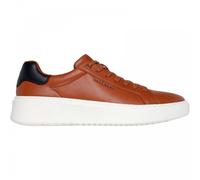 Skechers Men's Court Break - Suit Sneaker in Cognac, Size 6 | Synthetic/Metal