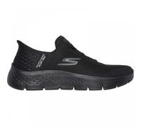 (6 (Adults')) GO WALK Flex - Grand Entry | Black | Women's Comfy Hands Free Slip-In Trainers