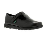 (6 (Adults')) Ladies Matte Leather T-Bar Shoe From Kickers.