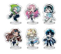 6 Alien Stages Acryl Stand 6CM Cute Figure Acrylic Stand Alien Stages Desktop Decoration (A)