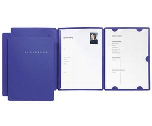 6 Application Folder PAGNA Select/3-teilig With Terminal Rail IN Blue/