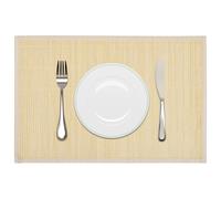 vidaXL Natural Bamboo Placemats, 30 x 45 cm, Easy to Clean, Decorative Dining Table Accessories, Set of 6, Suitable for any Home Decor