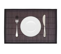 6 Bamboo Rectangle Placemats Table Mats Coasters 30x45cm Non-slip 4 Colours v...