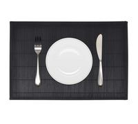 6 Bamboo Rectangle Placemats Table Mats Coasters 30x45cm Non-slip 4 Colours v...