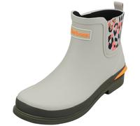 BARBOUR Abbeyfield Packable Mist Inky Leopard Print Ankle Wellingtons