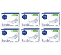6 Bars x 100g Nivea Creme Soft Cream Care Soap