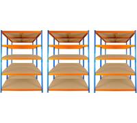 6 BAY DEAL 5 Tier Extra Heavy Duty Racking Warehouse Storage Industrial Garage