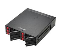 6 Bay Hard Drive Enclosure, Durable Hard Disk Case With Cooling Fan And Data Light, For 2.5 Inch SATA HDD And SSD