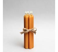 6 Beeswax Taper Candles 7" (180mm) - Hand-Dipped, Bundle of 3 Pairs, Over 8.5 Hours Burn Time, Air-Purifying, Dripless, Natural Light for Home, Events, and Relaxation - Illuminate Your Life