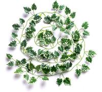 6 Best Artificial 7Ft - 210Cm Variegated Grape Ivy Garland String Strand Twine Decoration - Il01