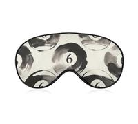 6 Billiard Balls Pattern Blackout Sleep Mask for Side Sleeper Soft Covers for Travel Essentials Nap