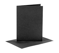 6 Black A6 Cards and Envelopes for Card Making Crafts | Card Making Blanks