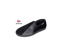 (6, Black/Grey) Mens Famous Dunlop WINSTON II Slippers