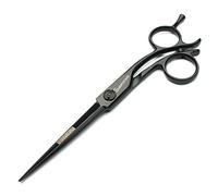 6" Black Hair Cutting Scissors Kits Clipper Japanese Hairdressing Scissors(6 inch Flat Shear-AB)
