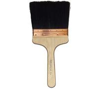 6" Black Pure Bristle Plastering Splash Brush