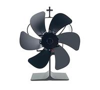6-Blade Fan Aluminum Alloy Stove Replacement Fuel Saving Accessories Low Consumption Wood Stove Replacement Heat Powered Non Electric