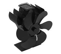6 Blades Fireplace Fan, Diameter 152mm Heat Powered Stove Fan, Heat Operated Fireplace Fan for Wood Burner Fireplace