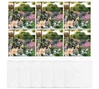 6 Blank Greeting Cards with Envelopes - Ordnance House Gardens Heritage Landscape Photography - British Spring Notecards