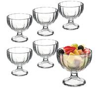 6x Dessert Cups Alaska In Transparent Glass